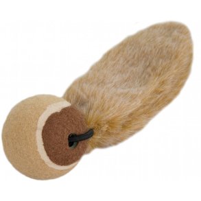 Tennisbold med r�vehale